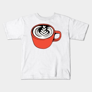 Latte Illustration Kids T-Shirt